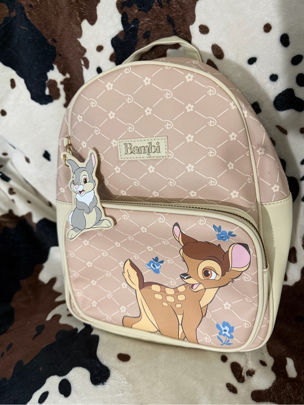 Disney Bambi Pink and Cream Kids Backpack